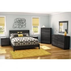 Tao Gray Oak Queen-Size Platform Bed by South Shore 11 Tao Gray Oak Queen-Size Platform Bed by South Shore -South Shore Shop gray oak south shore platform beds 10561 31 1000