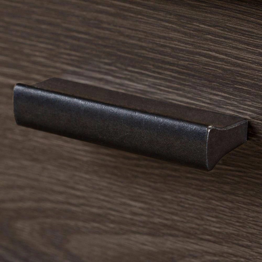 Exhibit 59 in. Gray Oak Particle Board TV Stand 60 in. by South Shore 4 Exhibit 59 in. Gray Oak Particle Board TV Stand 60 in. by South Shore - Image 4