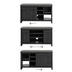 Exhibit 50-Disk Capacity Corner TV Stand in Gray Oak by South Shore -South Shore Shop gray oak south shore tv stands 10527 31 1000
