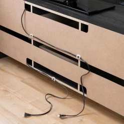 Fusion 59 in. Gray Oak Particle Board TV Stand 65 in. with Cable Management by South Shore -South Shore Shop gray oak south shore tv stands 11839 44 1000