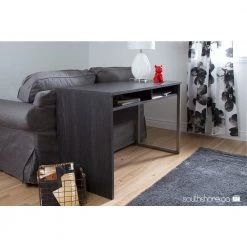 47.5 in. Rectangular Gray Oak Writing Desks with Open Storage by South Shore -South Shore Shop gray oak south shore writing desks 9026070 31 1000