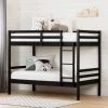 Fakto Matte Black Twin Bunk Bed by South Shore