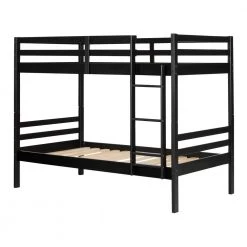 Fakto Matte Black Twin Bunk Bed by South Shore -South Shore Shop matte black south shore bunk beds 11822 c3 1000