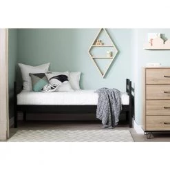 Fakto Matte Black Twin Bunk Bed by South Shore -South Shore Shop matte black south shore bunk beds 11822 fa 1000