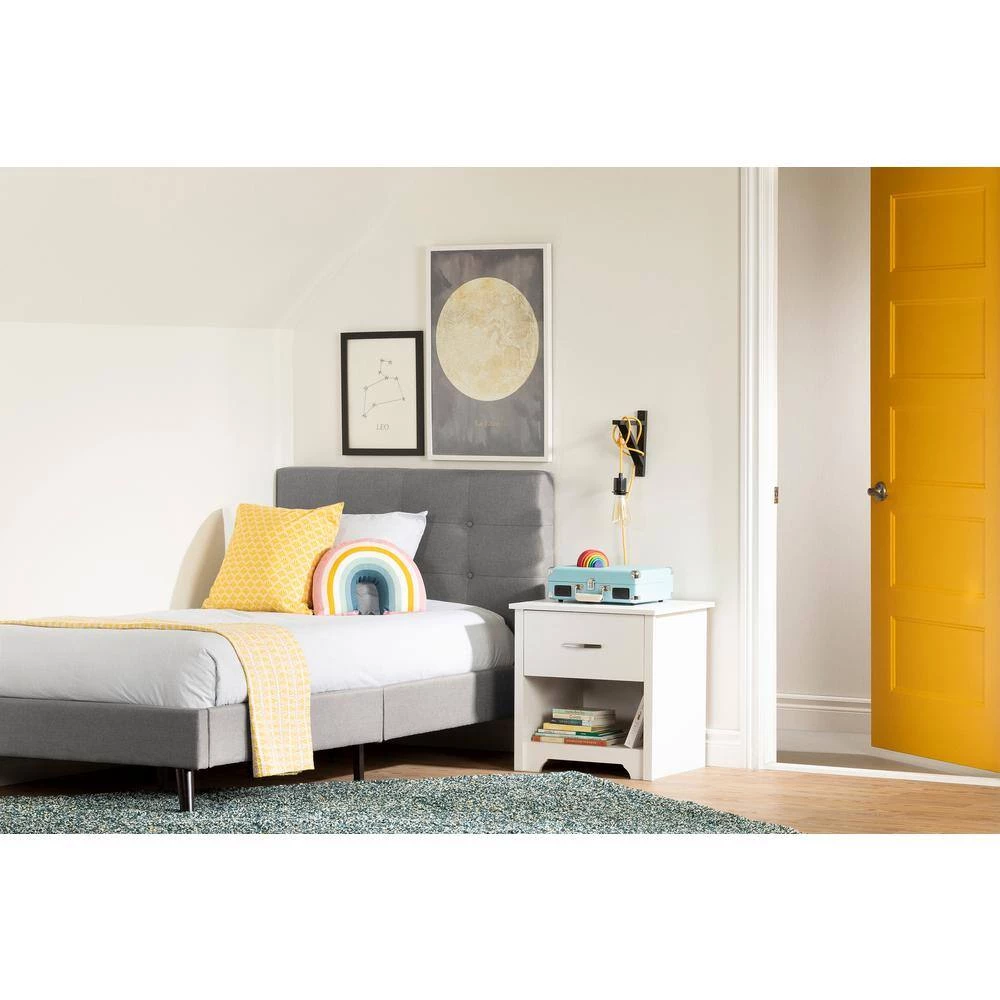 Fusion Medium Gray Twin Bed by South Shore 8 Fusion Medium Gray Twin Bed by South Shore - Image 8