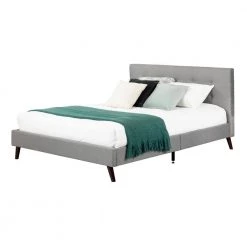 Fusion Medium Gray Queen Bed by South Shore -South Shore Shop medium gray south shore platform beds 12121 76 1000