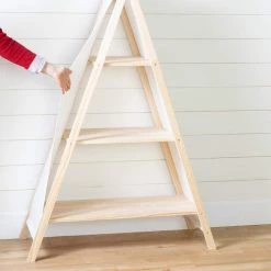Sweedi Natural Cotton and Pine Teepee Shelving Unit by South Shore -South Shore Shop natural cotton and pine south shore kids bookshelves 100388 40 1000