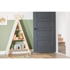 Sweedi Natural Cotton and Pine Teepee Shelving Unit by South Shore -South Shore Shop natural cotton and pine south shore kids bookshelves 100388 4f 1000