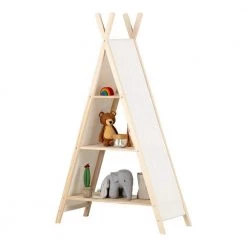 Sweedi Natural Cotton and Pine Teepee Shelving Unit by South Shore -South Shore Shop natural cotton and pine south shore kids bookshelves 100388 76 1000