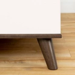 Yodi Natural Walnut and Pure White Twin Bed by South Shore -South Shore Shop natural walnut and pure white south shore kids beds 12181 44 1000