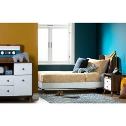 Yodi 2-Drawer Natural Walnut and Pure White Nightstand by South Shore 21 Yodi 2-Drawer Natural Walnut and Pure White Nightstand by South Shore -South Shore Shop natural walnut and pure white south shore kids nightstands 12178 31 1000