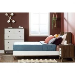 Yodi 2-Drawer Natural Walnut and Pure White Nightstand by South Shore 20 Yodi 2-Drawer Natural Walnut and Pure White Nightstand by South Shore -South Shore Shop natural walnut and pure white south shore kids nightstands 12178 76 1000
