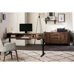 Helsy Natural Walnut Accent Cabinet Credenza with 2-Drawers by South Shore 27 Helsy Natural Walnut Accent Cabinet Credenza with 2-Drawers by South Shore -South Shore Shop natural walnut south shore accent cabinets 13310 31 1000