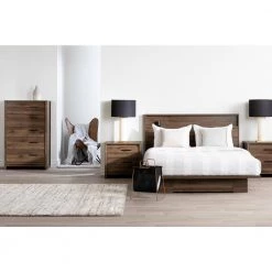 Tao 5-Drawer Natural Walnut Chest of Drawers by South Shore -South Shore Shop natural walnut south shore chest of drawers 11937 31 1000