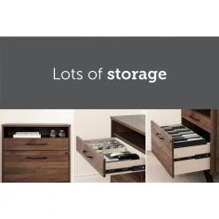 Helsy Natural Walnut Decorative Lateral File Cabinet with 2-Drawers by South Shore 17 Helsy Natural Walnut Decorative Lateral File Cabinet with 2-Drawers by South Shore -South Shore Shop natural walnut south shore file cabinets 13313 a0 1000