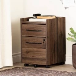 Helsy Natural Walnut Decorative Vertical File Cabinet with 2-Drawers by South Shore -South Shore Shop natural walnut south shore file cabinets 13314 c3 1000