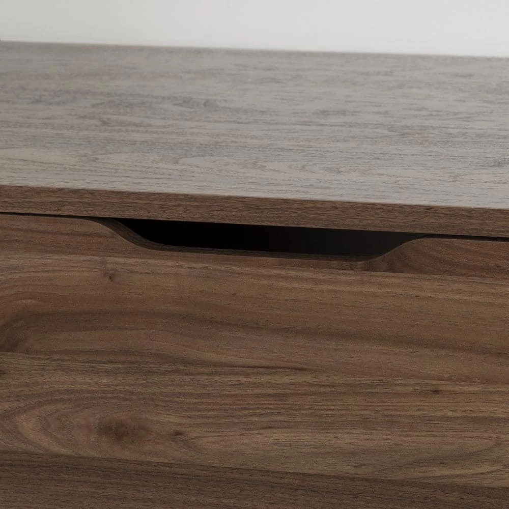 Holland 1-Drawer Natural Walnut Nightstand by South Shore 5 Holland 1-Drawer Natural Walnut Nightstand by South Shore - Image 5