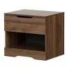 Holland 1-Drawer Natural Walnut Nightstand by South Shore