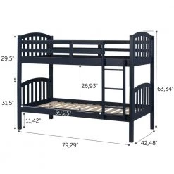 Summer Breeze Navy Blue Twin Bunk Bed by South Shore -South Shore Shop navy blue south shore bunk beds 11820 4f 1000