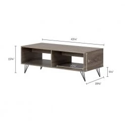 Evane 44 in. Oak Camel Large Rectangle Wood Coffee Table with Shelf by South Shore 11 Evane 44 in. Oak Camel Large Rectangle Wood Coffee Table with Shelf by South Shore -South Shore Shop oak camel south shore coffee tables 12117 44 1000