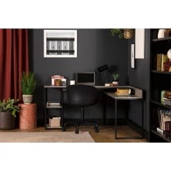 64 in. L-Shaped Oak Camel Computer Desk by South Shore -South Shore Shop oak camel south shore computer desks 12799 31 1000