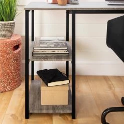 64 in. L-Shaped Oak Camel Computer Desk by South Shore -South Shore Shop oak camel south shore computer desks 12799 4f 1000