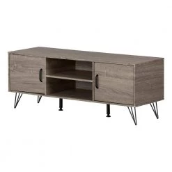 Evane 16 in. Oak Camel Particle Board TV Stand 55 in. by South Shore
