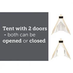 Sweedi Organic Cotton and Pine Play Tent with Chalkboard by South Shore -South Shore Shop organic cotton and pine south shore toy boxes 100369 1f 1000