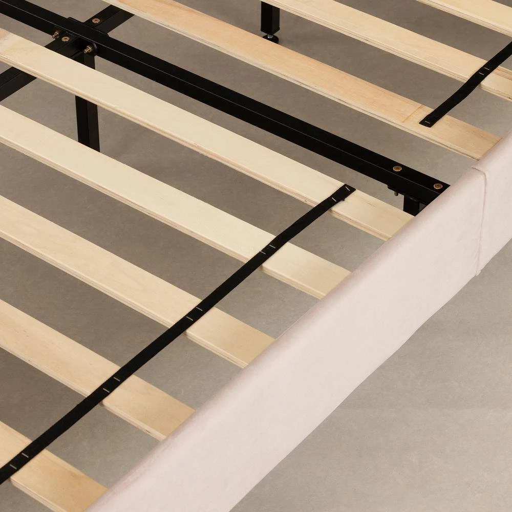 Maliza Pale Pink Queen Size Bed 64 in. W with Headboard by South Shore 7 Maliza Pale Pink Queen Size Bed 64 in. W with Headboard by South Shore - Image 7