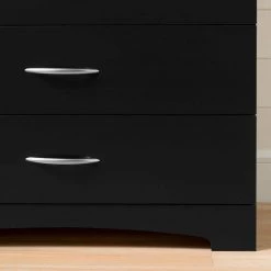 Step One 5-Drawer Pure Black Chest of Drawers by South Shore -South Shore Shop pure black south shore chest of drawers 3107035 4f 1000