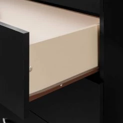 Step One 5-Drawer Pure Black Chest of Drawers by South Shore -South Shore Shop pure black south shore chest of drawers 3107035 77 1000