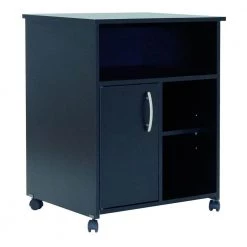 Axess Printer Stand, Pure Black by South Shore -South Shore Shop pure black south shore furniture accessories 7270691 76 1000