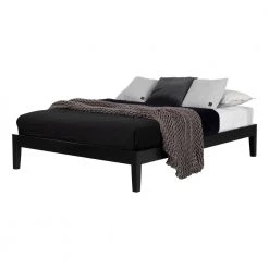 Vito Pure Black Full Size Platform Bed 56.5 in. W by South Shore 15 Vito Pure Black Full Size Platform Bed 56.5 in. W by South Shore -South Shore Shop pure black south shore platform beds 12482 1f 1000