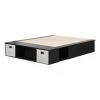 Vito Pure Black Queen Size Bed 61.75 in. W with Storage by South Shore