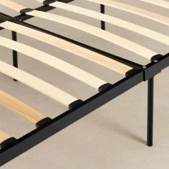 Flam Pure Black Finish Queen size Bed 63in W. with Headboard by South Shore -South Shore Shop pure black south shore platform beds 14013 4f 1000