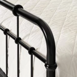 Tassio Pure Black Full Size Bed 55.75 in. W with Headboard by South Shore -South Shore Shop pure black south shore platform beds 14116 1f 1000