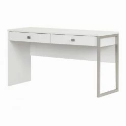 47.5 in. Pure White/Gray Rectangular 2 -Drawer Writing Desk with Storage by South Shore -South Shore Shop pure white gray south shore writing desks 10536 c3 1000