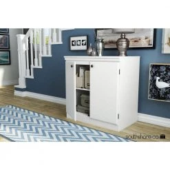 Morgan Pure White Storage Cabinet by South Shore -South Shore Shop pure white south shore accent cabinets 7260722 40 1000