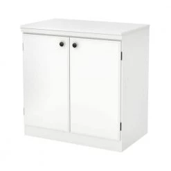 Morgan Pure White Storage Cabinet by South Shore