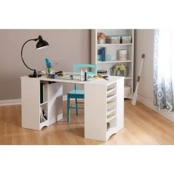 58.13 in. Pure White Faux Wood 4-shelf Standard Bookcase with Adjustable Shelves by South Shore -South Shore Shop pure white south shore bookcases bookshelves 10219 1f 1000