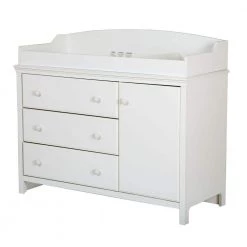 Cotton Candy 3-Drawer Pure White Changing Table by South Shore