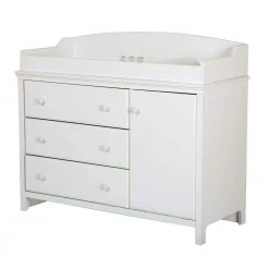 Cotton Candy 3-Drawer Pure White Changing Table by South Shore -South Shore Shop pure white south shore changing tables 3250333 76 1000