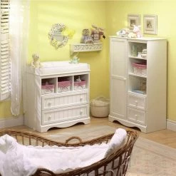 Savannah 2-Drawer Pure White Changing Table by South Shore -South Shore Shop pure white south shore changing tables 3580330 40 1000