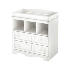 Savannah 2-Drawer Pure White Changing Table by South Shore