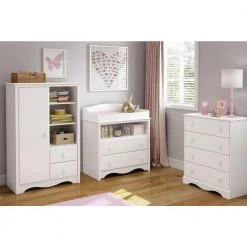 Heavenly 2-Drawer Pure White Changing Table by South Shore -South Shore Shop pure white south shore changing tables 3680331 4f 1000