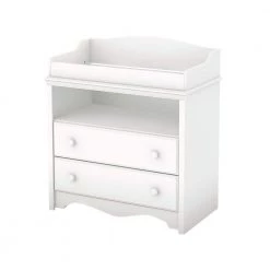 Heavenly 2-Drawer Pure White Changing Table by South Shore -South Shore Shop pure white south shore changing tables 3680331 76 1000