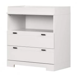 Reevo 2-Drawer Pure White Changing Table by South Shore