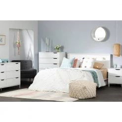 Kanagane 5-Drawer Pure White Chest of Drawers by South Shore -South Shore Shop pure white south shore chest of drawers 12130 4f 1000