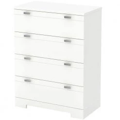 Reevo 4-Drawer Pure White Chest of Drawers by South Shore -South Shore Shop pure white south shore chest of drawers 3840034 76 1000