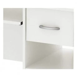 41 in. Pure White Rectangular 1 -Drawer Computer Desk with Keyboard Tray by South Shore -South Shore Shop pure white south shore computer desks 7250076c 1d 1000